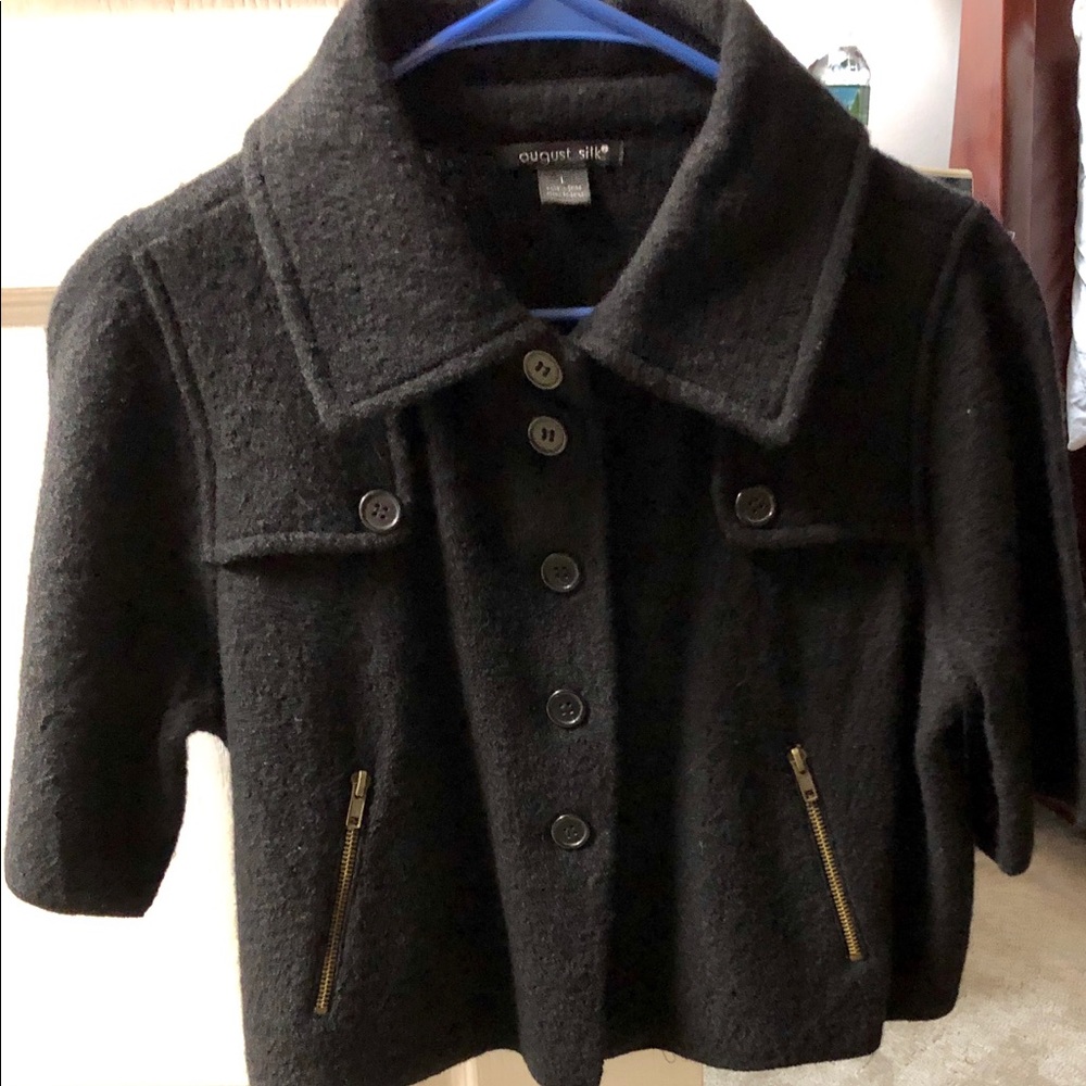 Black crop jacket